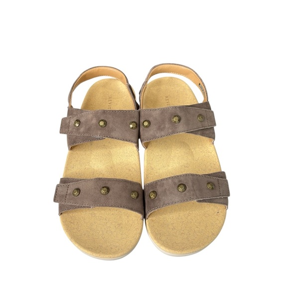 REVITALIGN Orthotic Terra Wedge Sandal Sz 9.5 Comfort Adjustable Slingback Brown - Picture 13 of 16